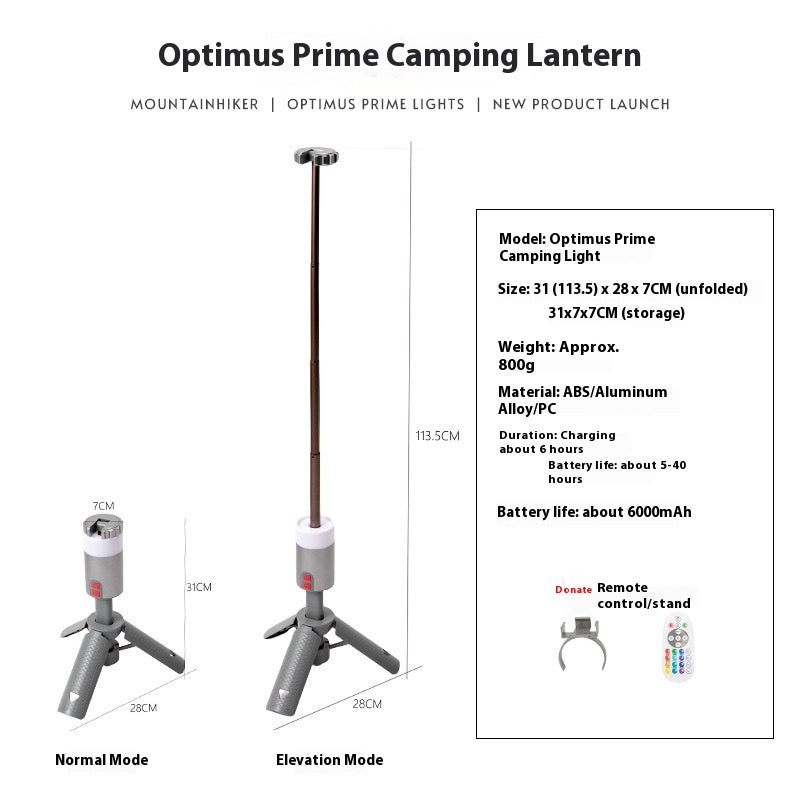 Portable Multi Functional Aluminum Camping Lantern Ambient Light