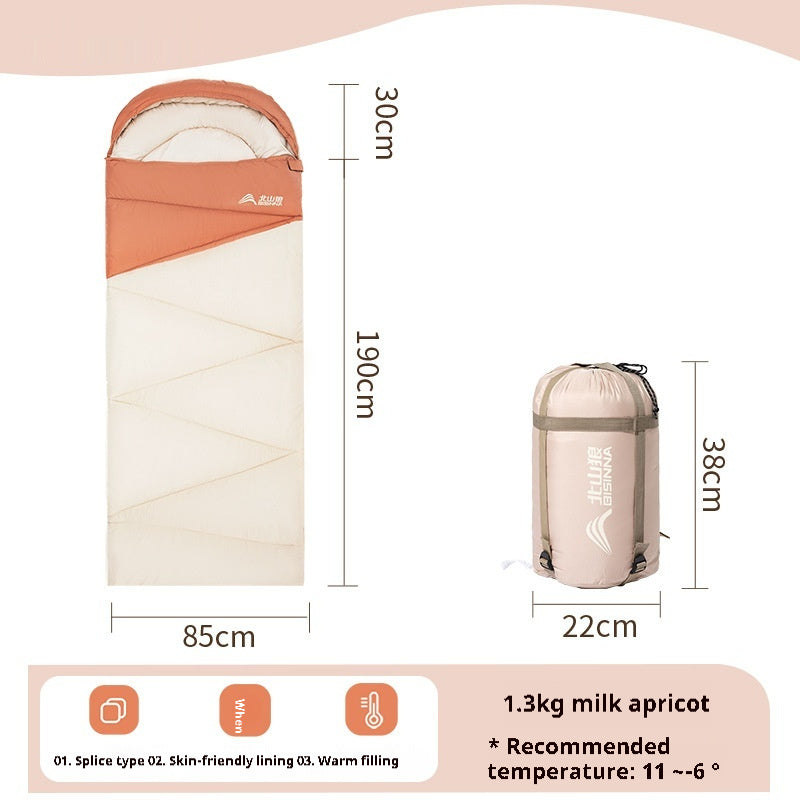 Thickened Warm Cold-Protection Camping Sleeping Bag