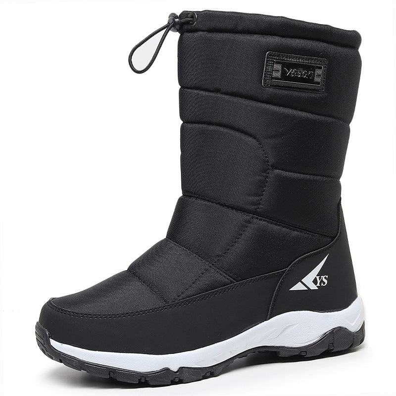 Men’s Waterproof Snow Fleece-Lined Short Ski Boots