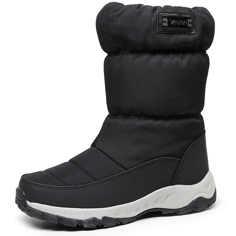 Men’s Waterproof Snow Fleece-Lined Short Ski Boots