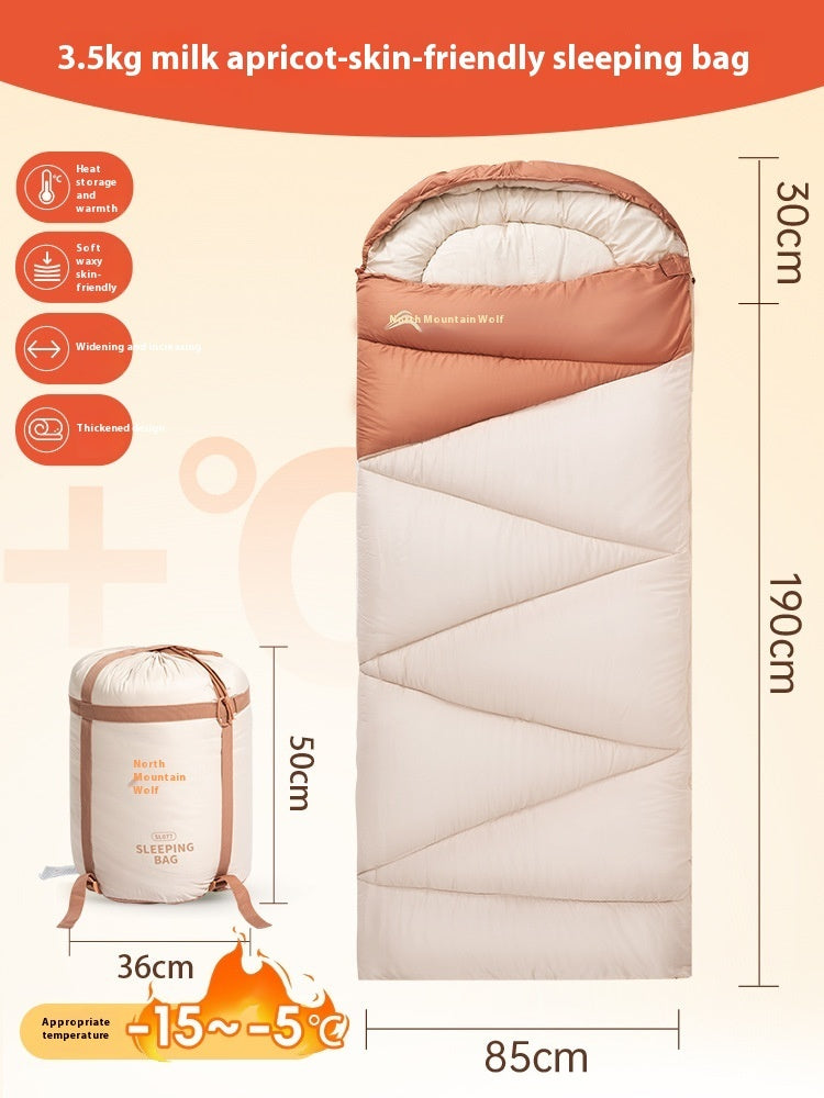 Thickened Warm Cold-Protection Camping Sleeping Bag