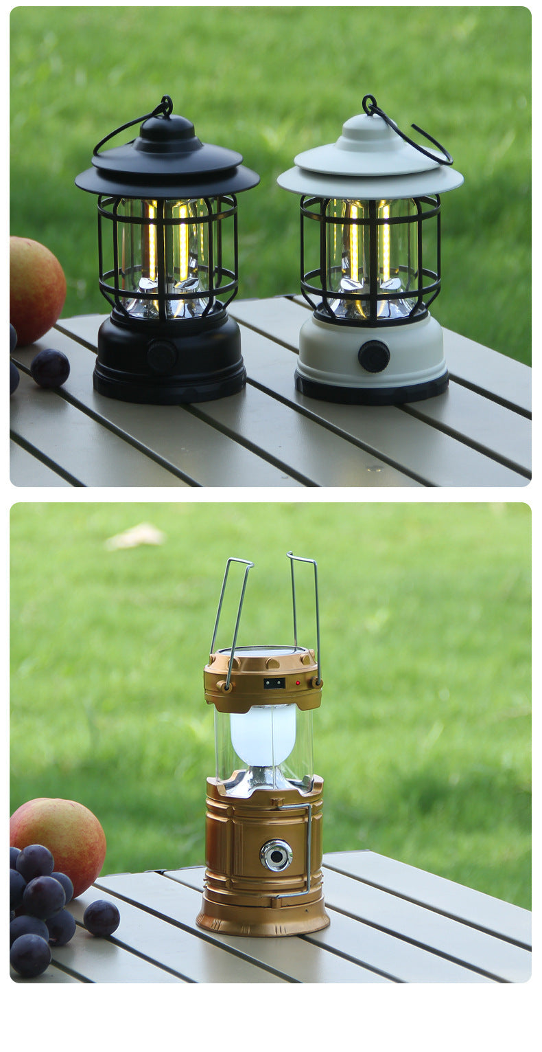 Retro Revolving Rechargeable Camping Lantern