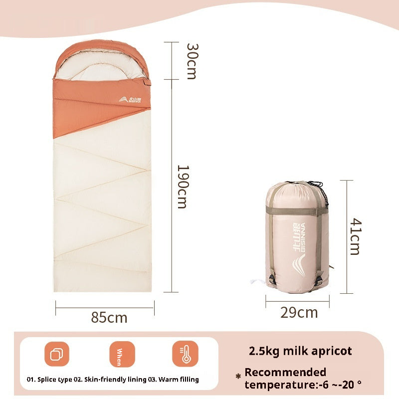 Thickened Warm Cold-Protection Camping Sleeping Bag