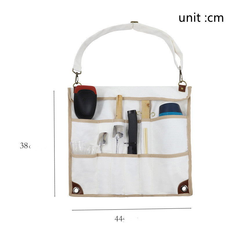 Camping Tableware Set With Foldable Hanging Bag Spatula Spoon
