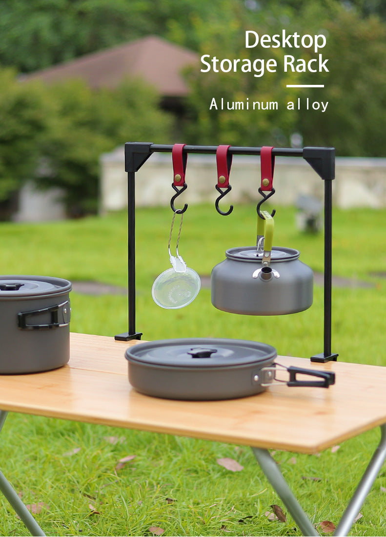 Adjustable Camping Desk Clamp Hanging Rack For Cookware