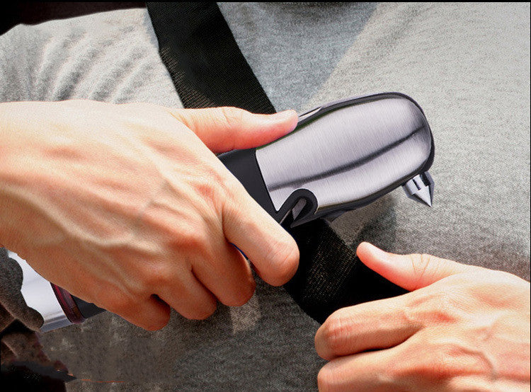 Multi-Function LED Camping Flashlight Escape Hammer