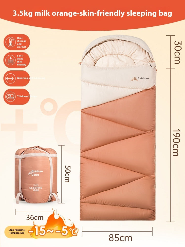 Thickened Warm Cold-Protection Camping Sleeping Bag