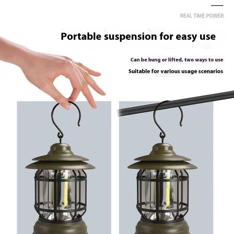 Portable Super Bright Camping Headlamp Barn Lantern Booth Lamp