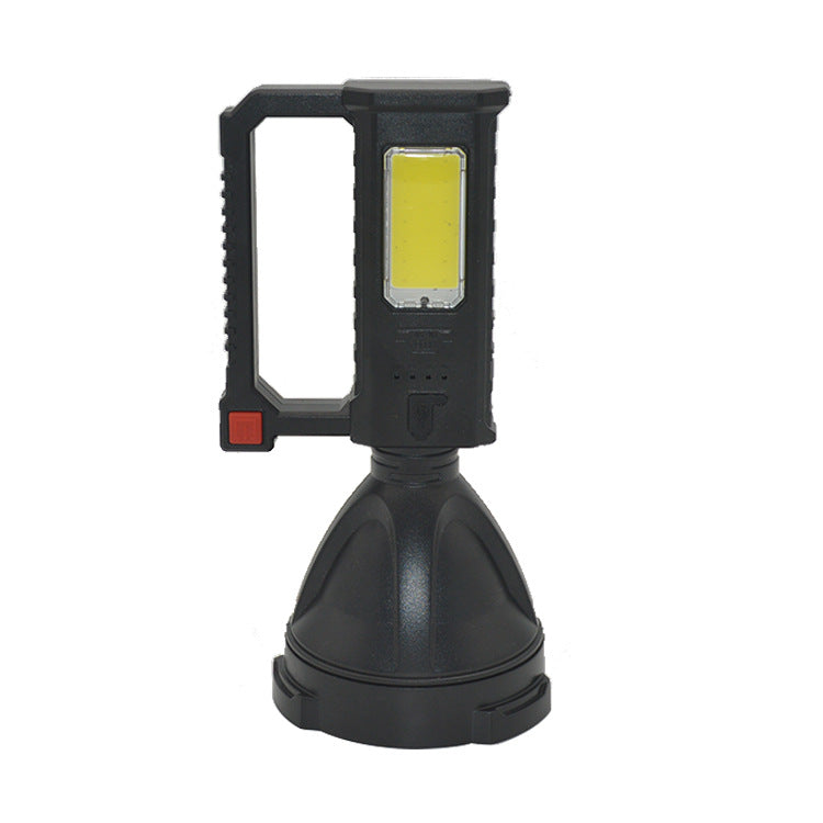 Outdoor Camping Flashlight With Bracket Searchlight COB Light